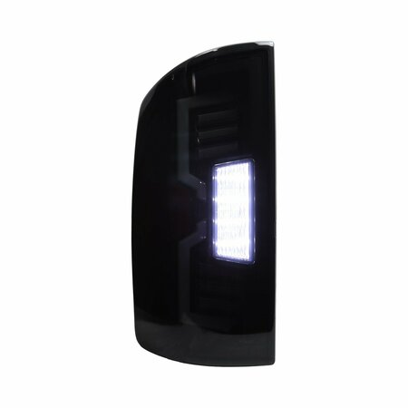 Winjet Led Tail Lights - Black/Smoke CTWJ-0707-BS-SQ